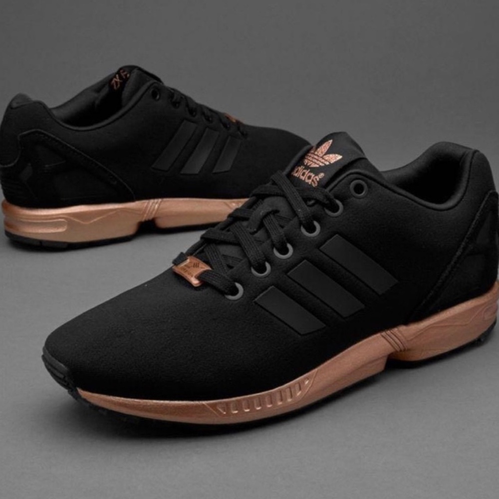 Adidas zx flux torsion copper black and rose gold like new